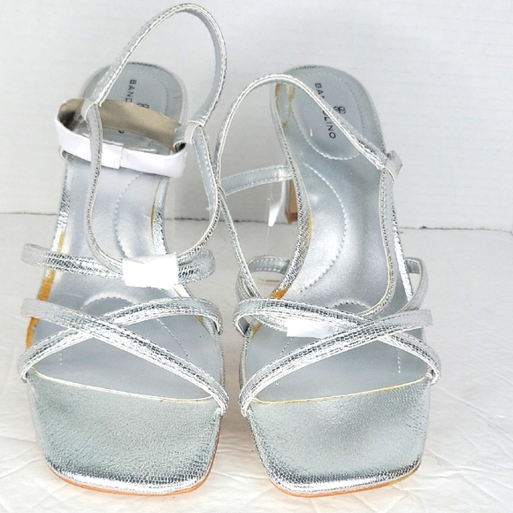 Silver Strappy Sandals - Picture 1 of 7